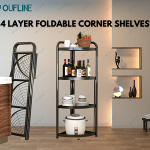 4 Layer Foldable Corner Shelves